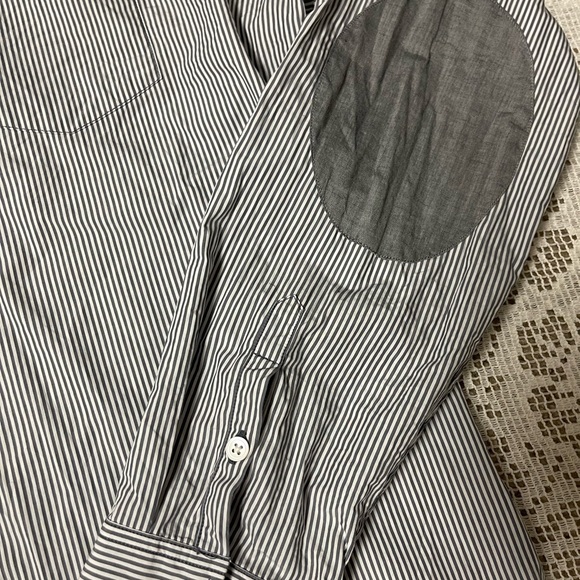 Men’s John varvatos Cotton Shirt w/ Elbow Patches size medium - Picture 3 of 6